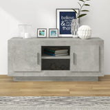 TV Cabinet Concrete Grey 102x35x45 cm Engineered Wood 811794
