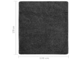 Shaggy Rug Dark Grey 120x170 cm Anti Slip 340378