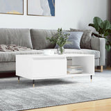 Coffee Table White 90x50x36.5 cm Engineered Wood 830556