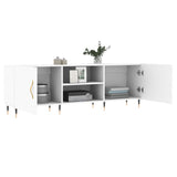 TV Cabinet White 150x30x50 cm Engineered Wood 829076