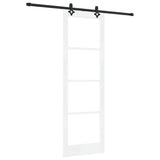 Sliding Door ORKDAL White and Black 78 x 232 cm 3332192
