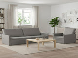 Sofa Set 2 pcs Light Grey Velvet 3433216