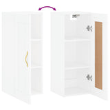Wall Mounted Cabinet White 34.5x34x90 cm Engineered Wood 835018