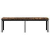 Bench Smoke Oak 160 x 35 x 45 cm Engineered Wood 892604
