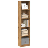 Bookcase Artisian Oak 40x24x176 cm Engineered Wood 857800