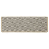 Stair Mats Self-adhesive Sisal-Look 30 pcs 65x21x4 cm Light Green 3365887