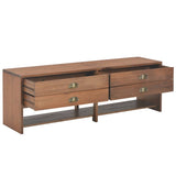 TV Cabinet with 4 Drawers 120x30x40 cm Solid Fir Wood 247621