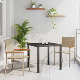 Garden Dining Set with Cushion 3 pcs Beige Poly Rattan 3379716