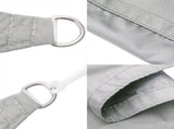 Sun Shade Sail Light Grey 4x3 m 100% Polyester Oxford 4000545