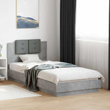 Bed Frame without Mattress Concrete Grey 90x200 cm 3209943