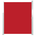 Patio Retractable Side Awning 140x500 cm Red 48397