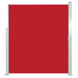 Patio Retractable Side Awning 140x500 cm Red 48397