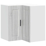 Kitchen Wall Corner Cabinet "Porto" Grey Sonoma Engineered Wood 854103