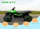 12V Ride-On Quad Bike, with Music, Horn, LED Lights, for Ages 3-5 Years, Green T3398P348325