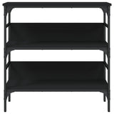 Console Table Black Engineered Wood, Metal 75 x 32 x 75 cm 839053
