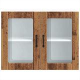 Kitchen Wall Cabinet with Glass Door Lucca Old Wood Engineered Wood 853855