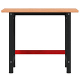 Workbench 100x60x81.5 cm Solid Wood Beech Rectangular 3309662