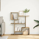 Room Divider Bookcase Artisan Oak 92x29x112 cm Engineered Wood 858128