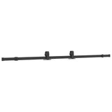 Sliding Door with Hardware Set Black 76x205 cm ESG Glass 3375857