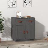 Sideboard Grey 65.5x40x75 cm Solid Wood Pine 820129