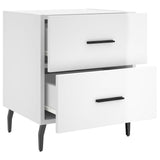 Bedside Cabinets 2 pcs High Gloss White 40x35x47.5 cm Engineered Wood 827345