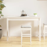 Dining Table White 110x55x75 cm Solid Wood Pine 814250