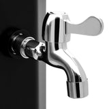 Outdoor Solar Shower with Shower Head and Faucet 35 L Black 92942