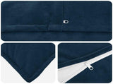 Cushion Cover 6 pcs HOUTEN Blue 40 x 70 cm Microfiber Fleece 917881