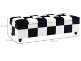 114 x 47 x 47cm Velvet Storage Ottoman, Button-tufted Footstool Box, Toy Chest with Lid for Living T3398P343242