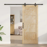 Sliding Door ORKDAL Natural 86 x 211 cm Solid Pine Wood 3445556
