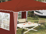 Pop-up Party Tent 288 x 288 x 245 cm Terracotta Oxford Fabric 42019765