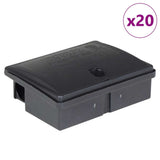 Mouse Traps 20 pcs Black 13x10x4 cm 4106483