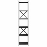 Bookshelf Black Oak 40 x 30 x 189.5 cm Engineered Wood 868347