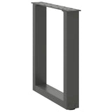 Coffee Table Legs U-Shaped 2 pcs Anthracite 38x cm Steel 4013154