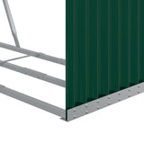 Log Holder Green 120x45x210 cm Galvanised Steel 364542