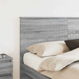 Headboard with Headboard Grey Sonoma 160 cm Engineered wood 887743
