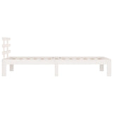 Bed Frame without Mattress White 90x190cm Single 814720