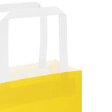 Paper Bags 250 pcs with Handles Yellow 45x17x48 cm 4102017