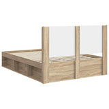 Bed Frame with Storage and Headboard 3 pcs Engineered Wood 3413855