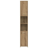 ZNTS Bathroom Cabinet Artisan Oak 30x30x183.5 cm Engineered Wood 859394