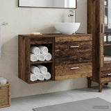 Bathroom Furniture Set 2 pcs Old Wood Engineered Wood 3403870