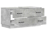 Bathroom Sink Cabinet HOORN Concrete Grey 82 x 41x 56 cm 897238