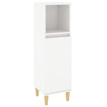 ZNTS 3 Piece Bathroom Cabinet Set White Engineered Wood 3185535