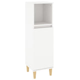 ZNTS 3 Piece Bathroom Cabinet Set White Engineered Wood 3185535