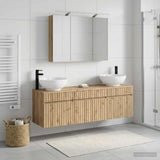 Bathroom Cabinet Set 4 pcs Artisan Oak Engineered Wood 3406622