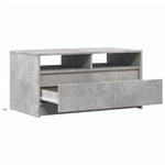 ZNTS Coffee Table with LED Lights Concrete Grey Engineered Wood 851994