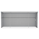 Wall-mounted Garden Shed Grey 118x382x178 cm Galvanised Steel 316230