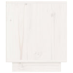 Bedside Cabinets 2 pcs White 40x34x40 cm Solid Wood Pine 813328