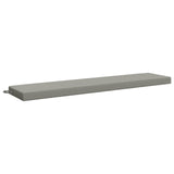 2-Piece Bench Cushions SOEST 2 pcs 100% Polyester Grey 950047