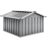 Garden Robot Lawnmower Shed 92x97x63 cm Galvanised Steel Grey 150908